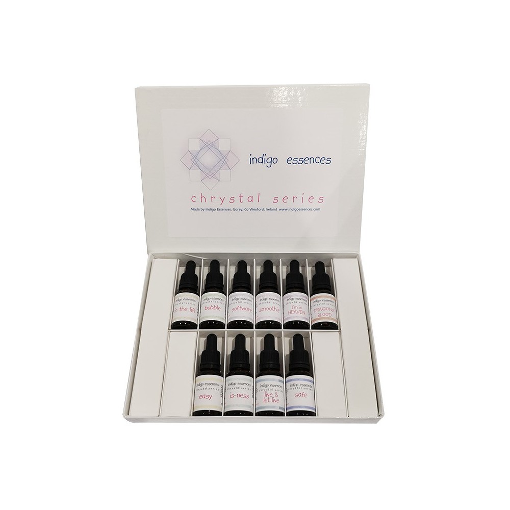 Floritherapie-Set – 10 Indigo-Kristallessenzen – Chrystal-Serie 15 ml