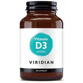 Vegan Supplement Viridian - Vitamin D3 4000IU 30 Capsules