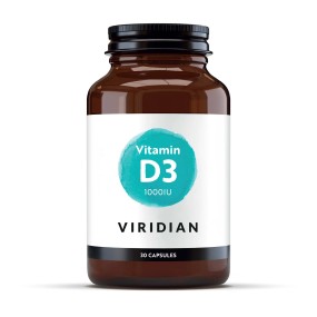 Integratore Vegano Viridian - Vitamin D3 1000IU 30 Capsule