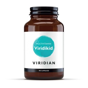 Suplemento Vegano Viridian - Viridikid Multivitamínico 90 Cápsulas