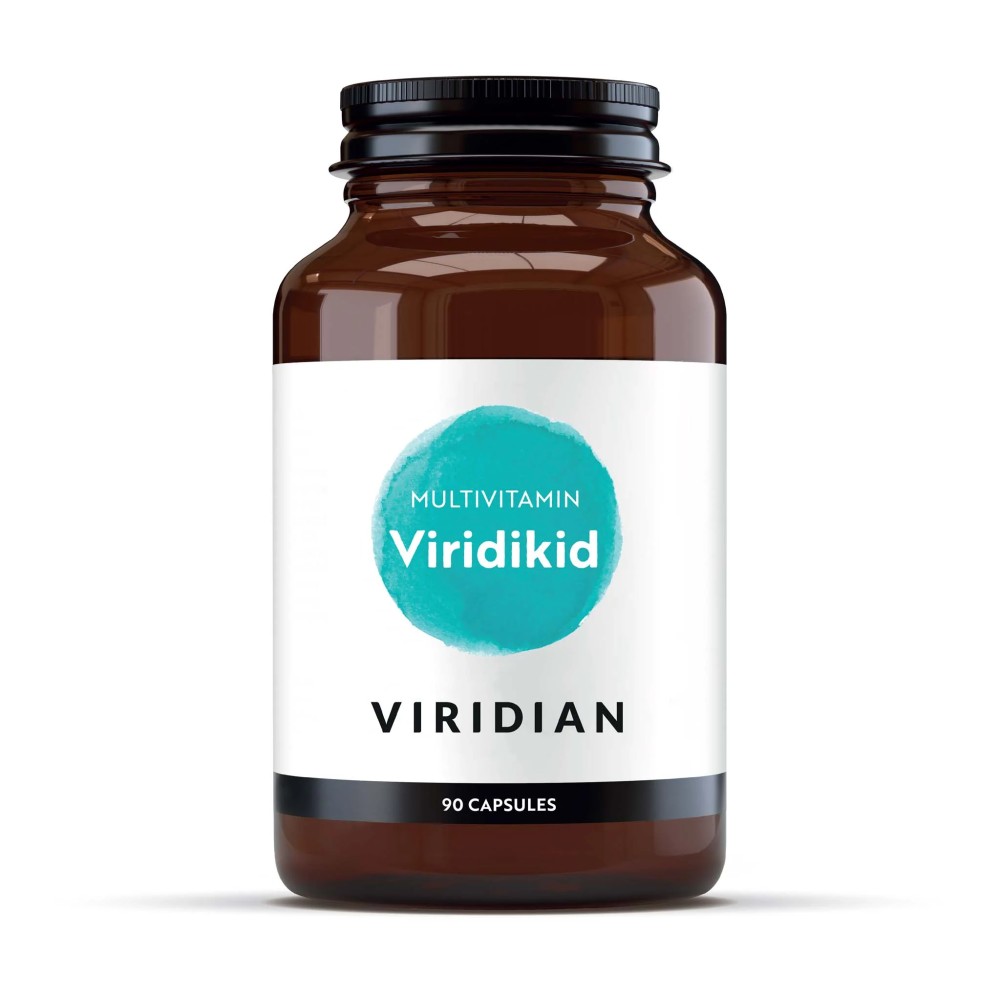 Viridian Veganes Nahrungsergänzungsmittel – Viridikid Multivitamin 90 Kapseln