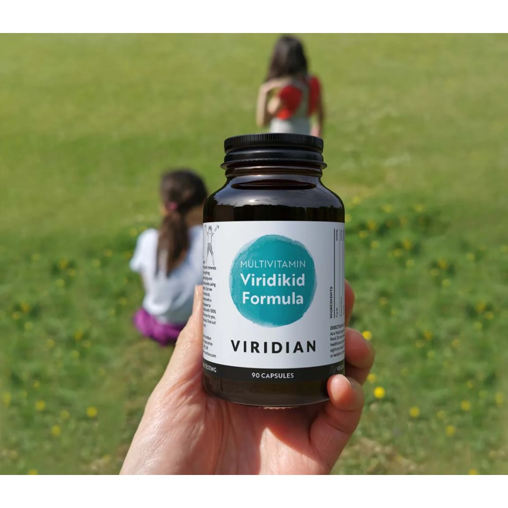 Viridian Veganes Nahrungsergänzungsmittel – Viridikid Multivitamin 90 Kapseln