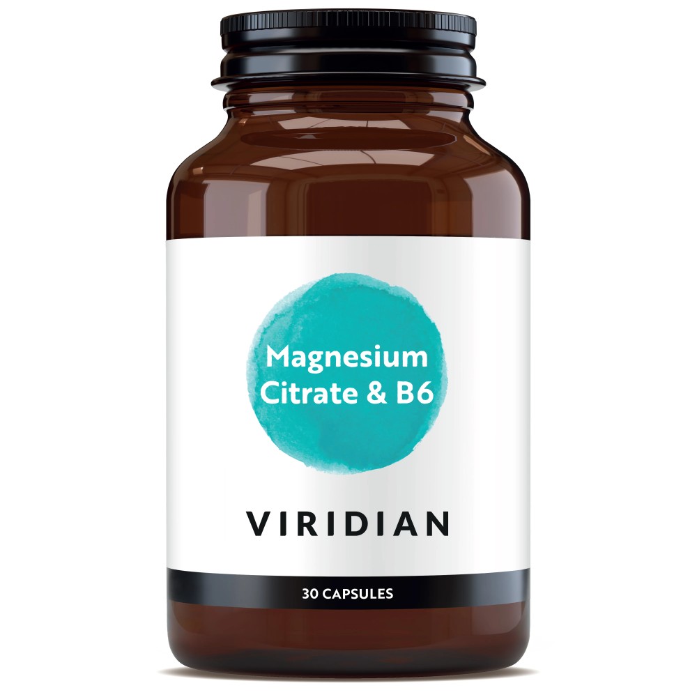 Supplément Vegan Viridian - Magnésium Haute Puissance & B6 30 Capsules