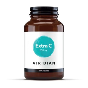 Veganes Nahrungsergänzungsmittel Viridian – Extra C 550 mg 30 Kapseln