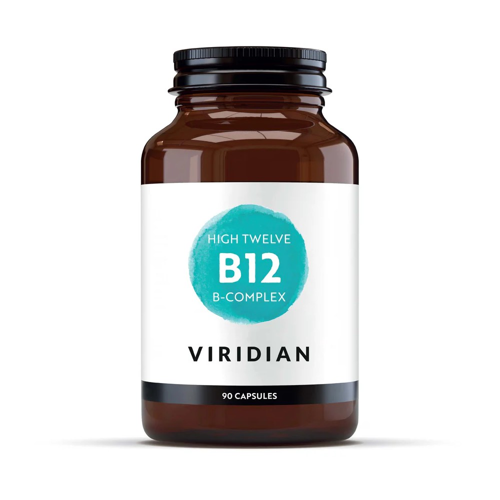 Veganes Nahrungsergänzungsmittel Viridian – High Twelve B12 Complex 30 Kapseln