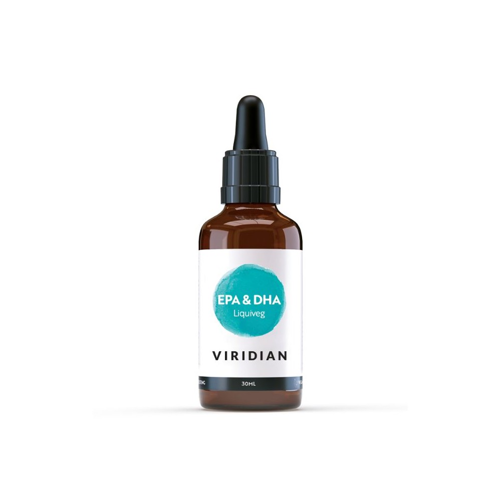 Viridian Veganes Nahrungsergänzungsmittel (Fettsäuren) – EPA & DHA LiquiVeg 30 ml