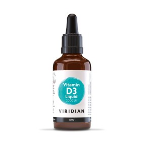 Complément Alimentaire Vitaminé Vegan Viridian - Vitamine D3 2000 UI 50 ml