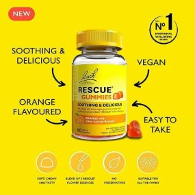 Bach Center Compound Formula – Rescue Gummies Orange 60 Kaugummi