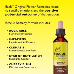 Bach Center Compound Formula - Rescue Remedy Chocolate & Peppermint in Drops 20 ml